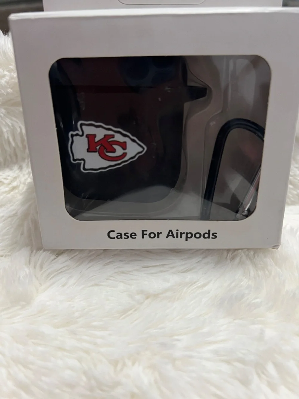 Kansas City Chiefs Black AirPods Case Cover